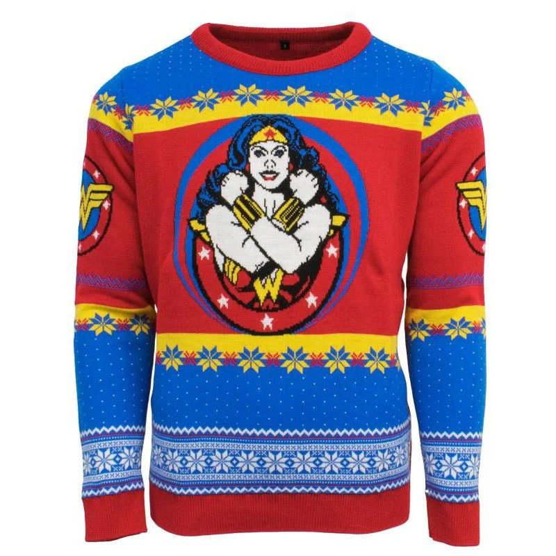 DC Wonder Woman Knitted Christmas Jumper / Sweater - Image 3