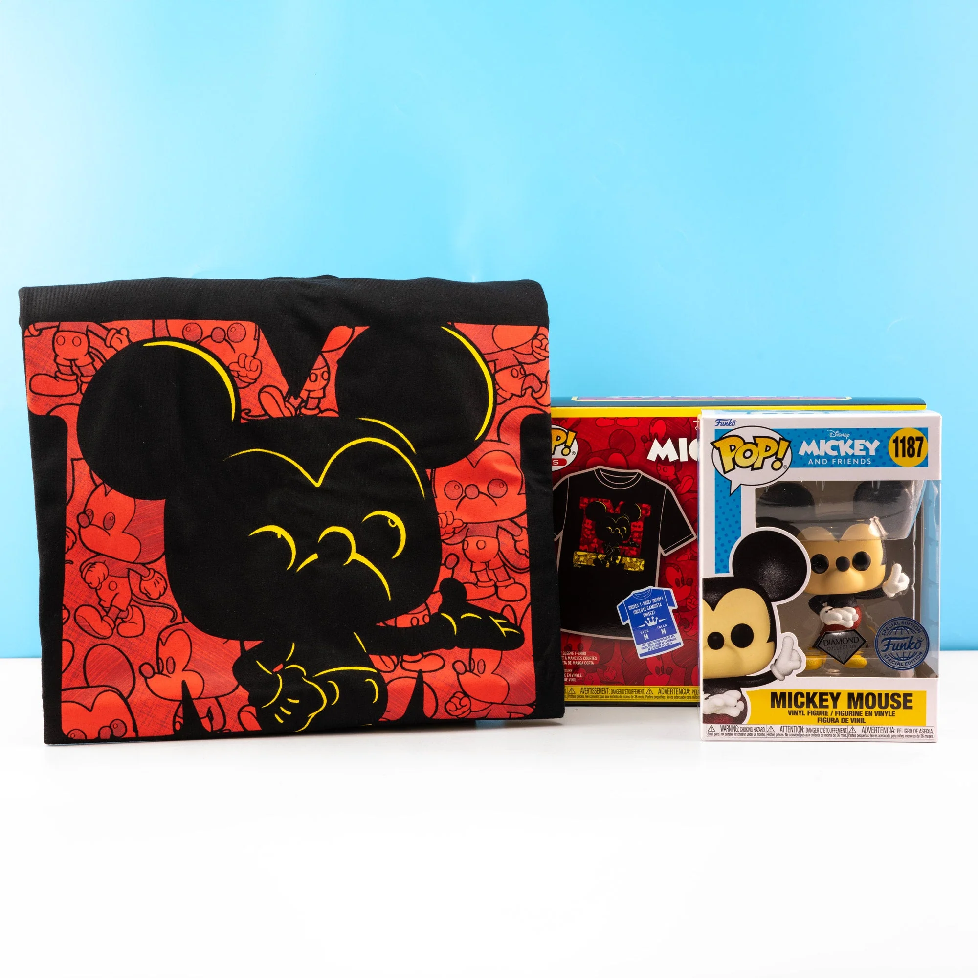 Disney Mickey Mouse DGLT Pop! Vinyl and Tee Set