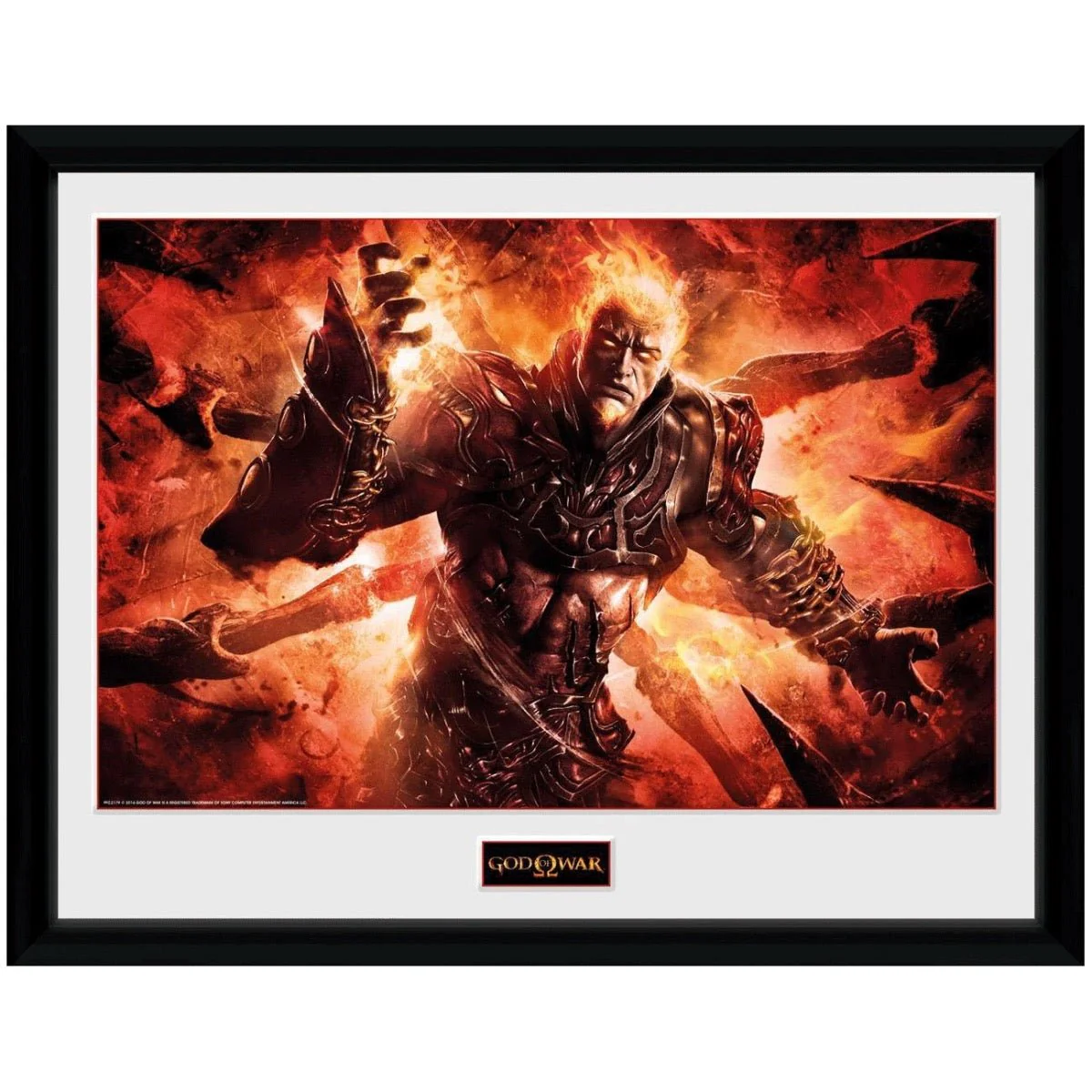 God of War Canyon Scene Concept Art Framed Print