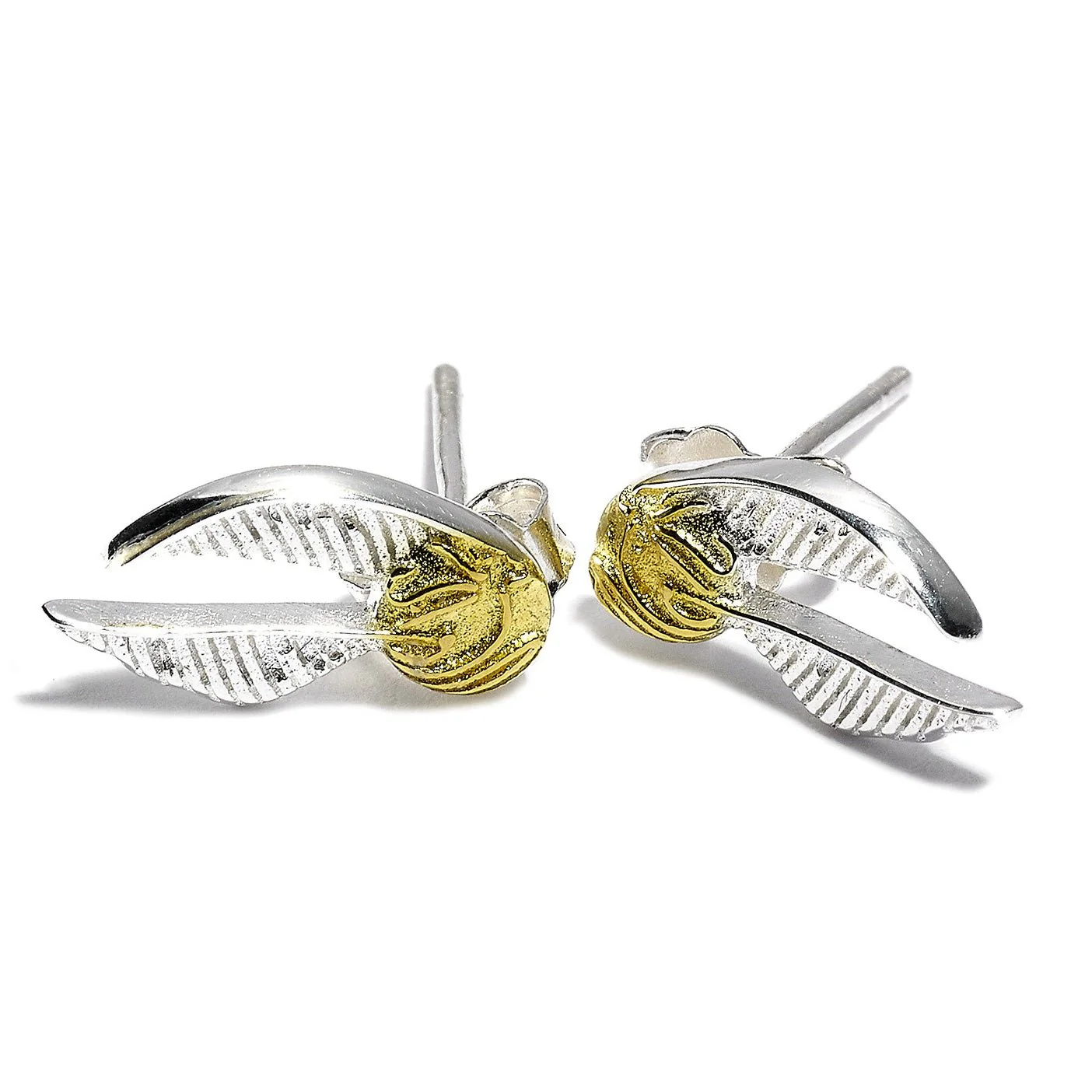 Harry Potter Golden Snitch Sterling Silver Earrings