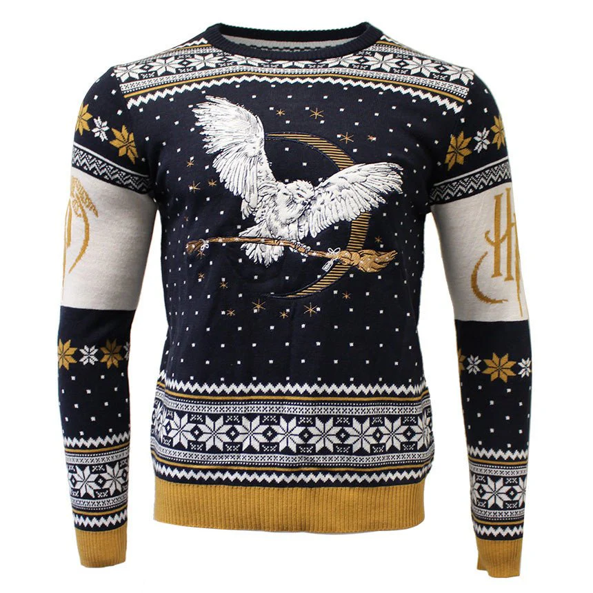 Harry Potter Hedwig Knitted Christmas Jumper / Sweater - Image 8