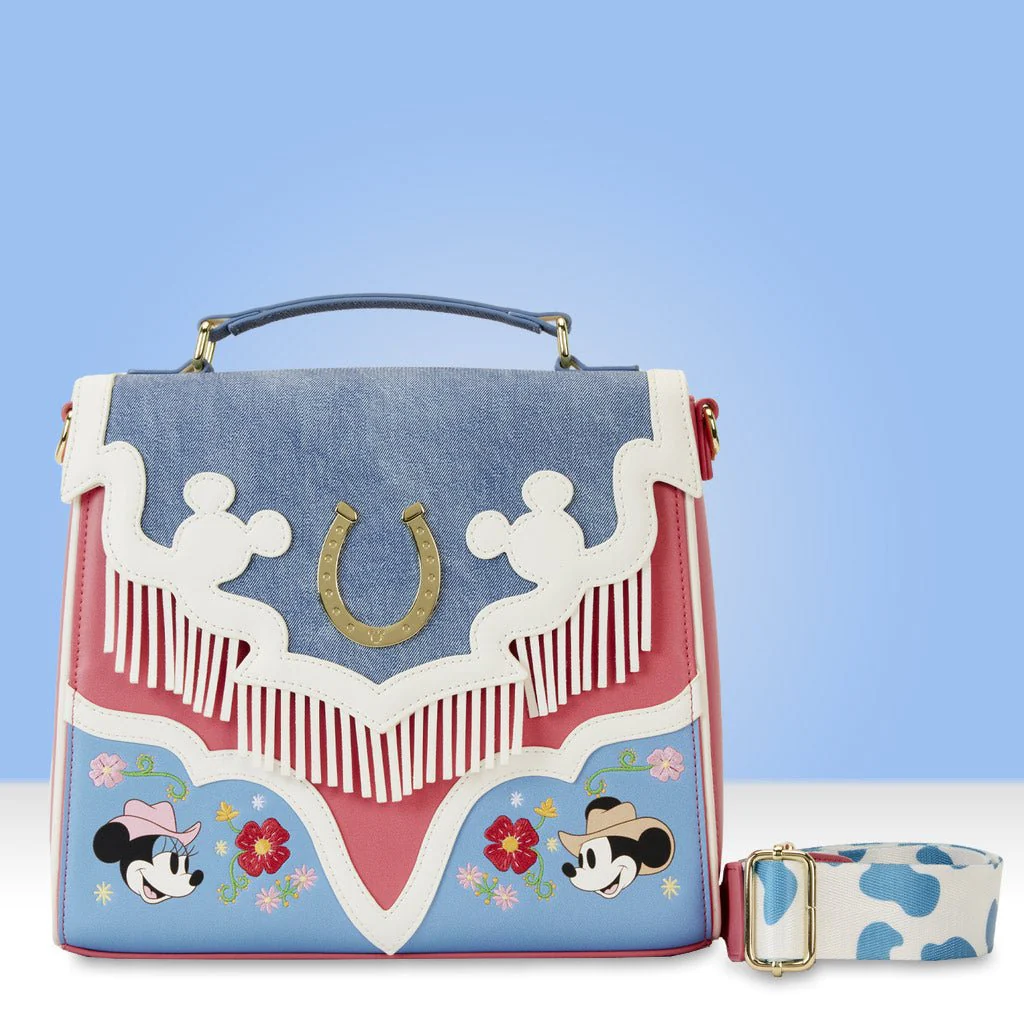 Loungefly x Disney Mickey And Minnie Western Crossbody Bag