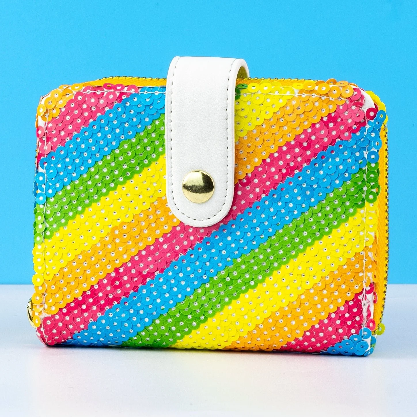 Loungefly x Disney Minnie Mouse Rainbow Sequin Purse