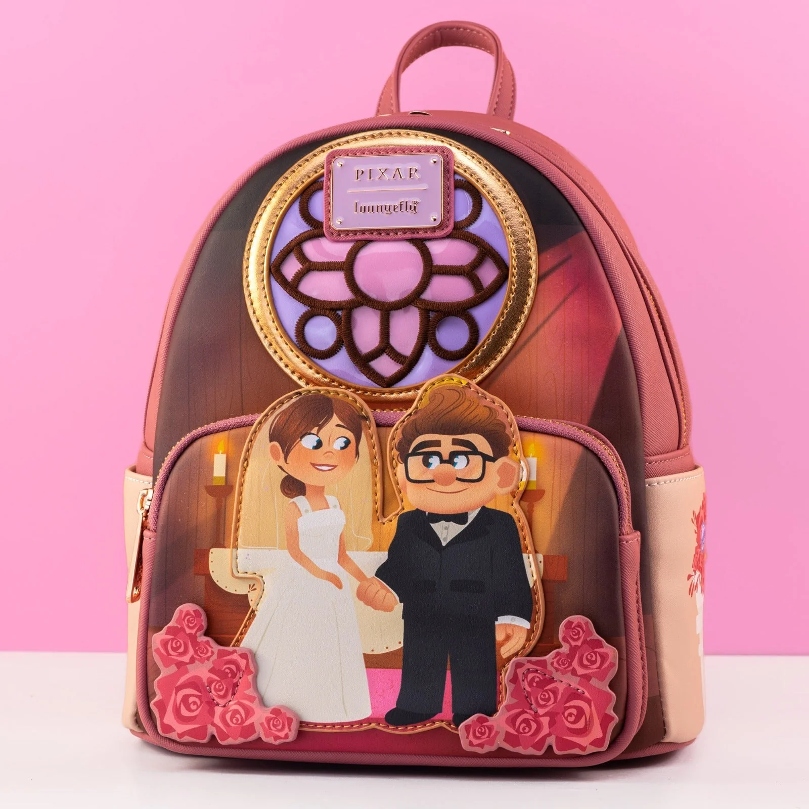 Loungefly x Disney Pixar Up Carl and Ellie Wedding Scene Mini Backpack