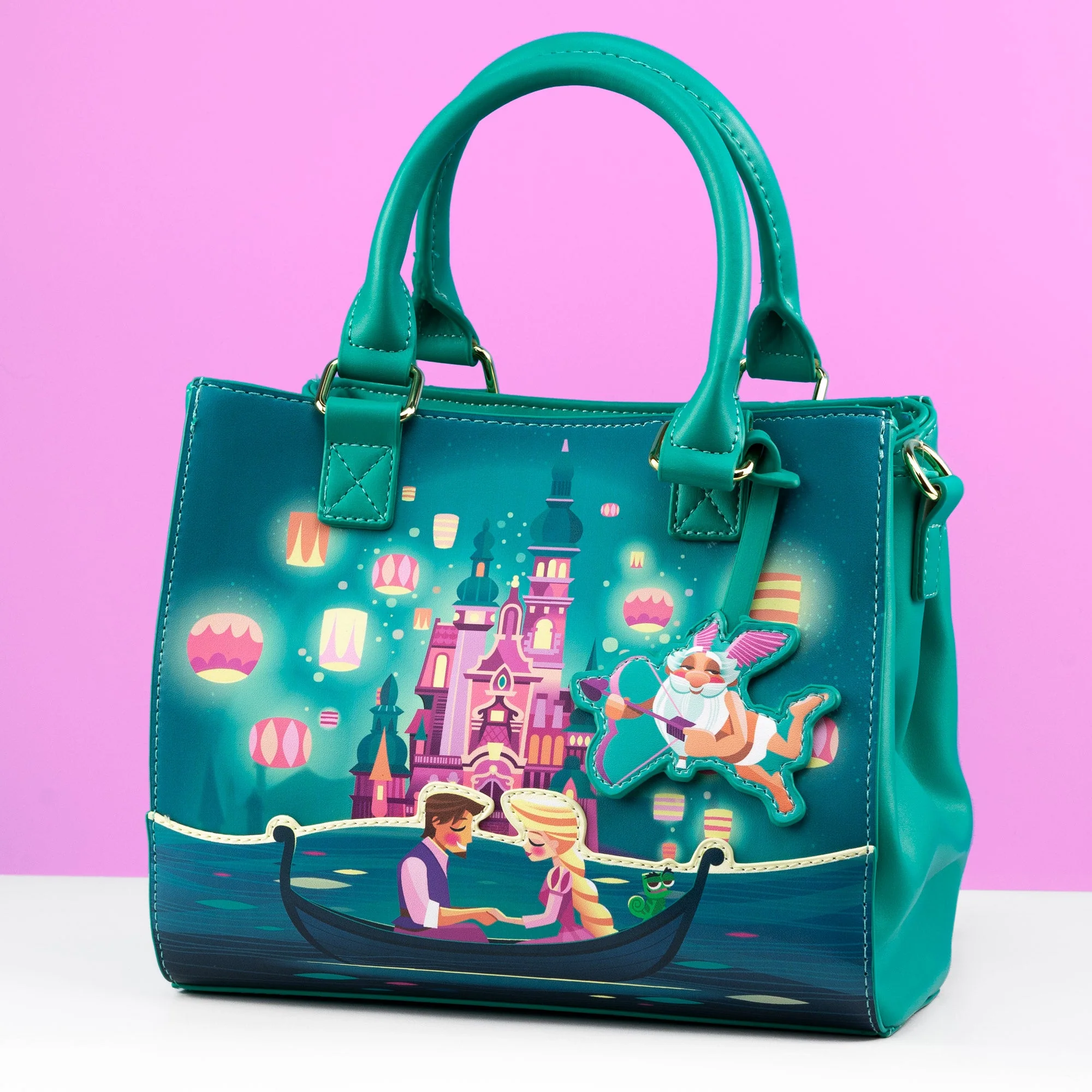 Loungefly x Disney Tangled Princess Castle Crossbody Bag