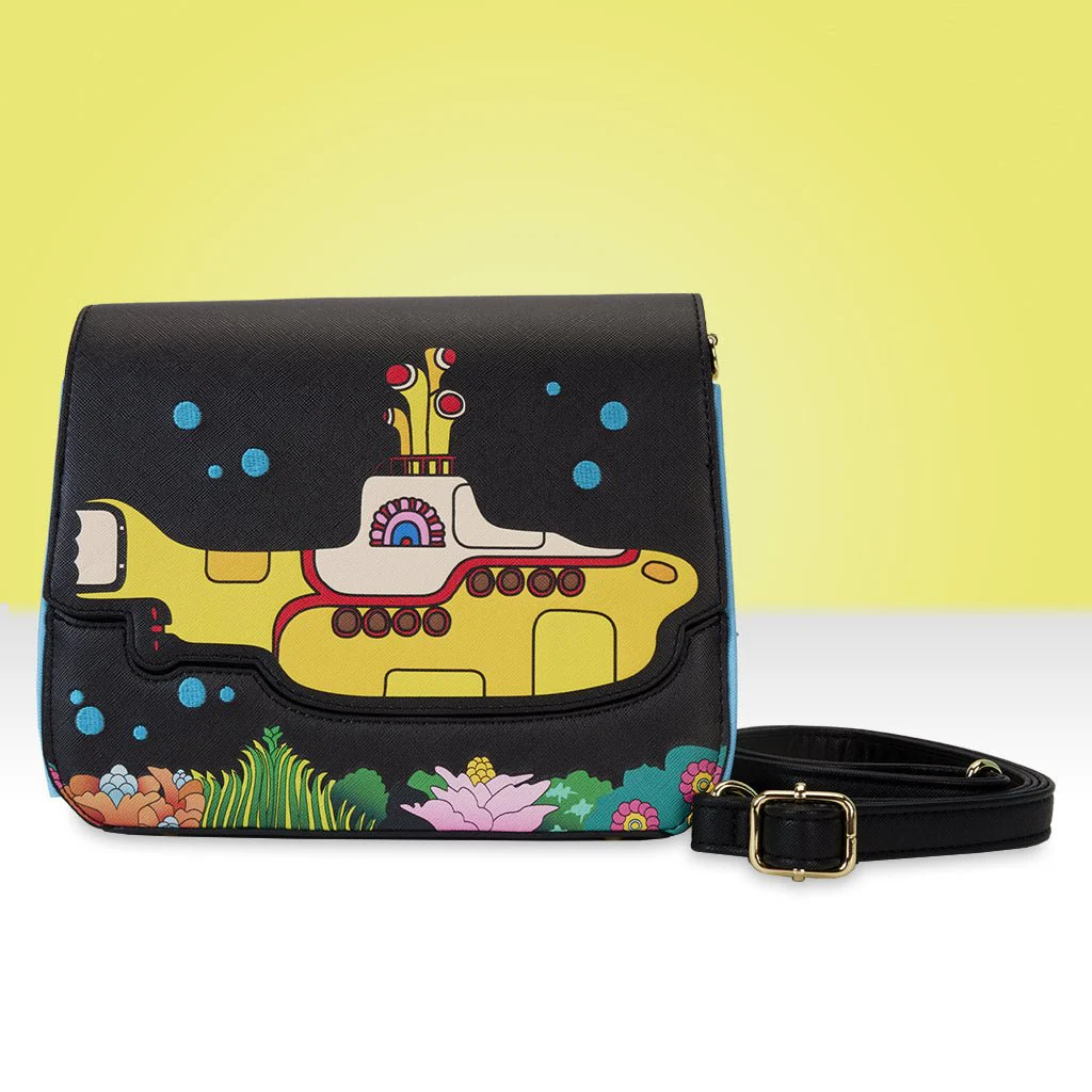Loungefly x The Beatles Yellow Submarine Crossbody Bag