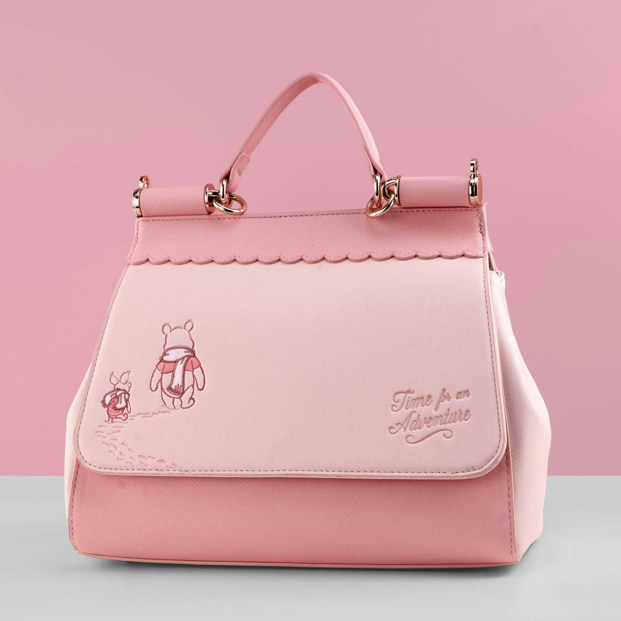 Loungefly x Disney Winnie the Pooh and Piglet Winter Crossbody Bag