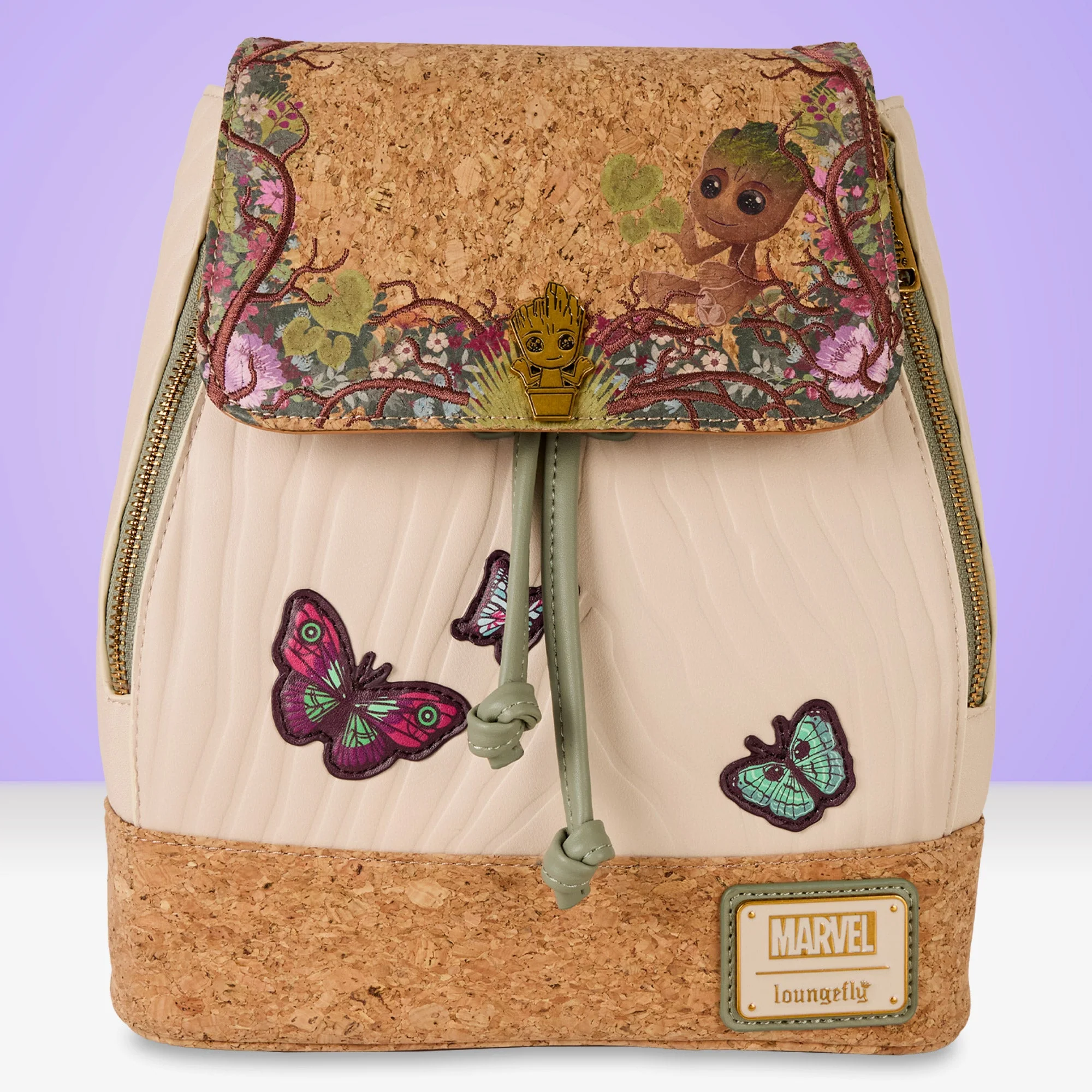 Loungefly x Marvel Guardians of the Galaxy Groot Floral Mini Backpack