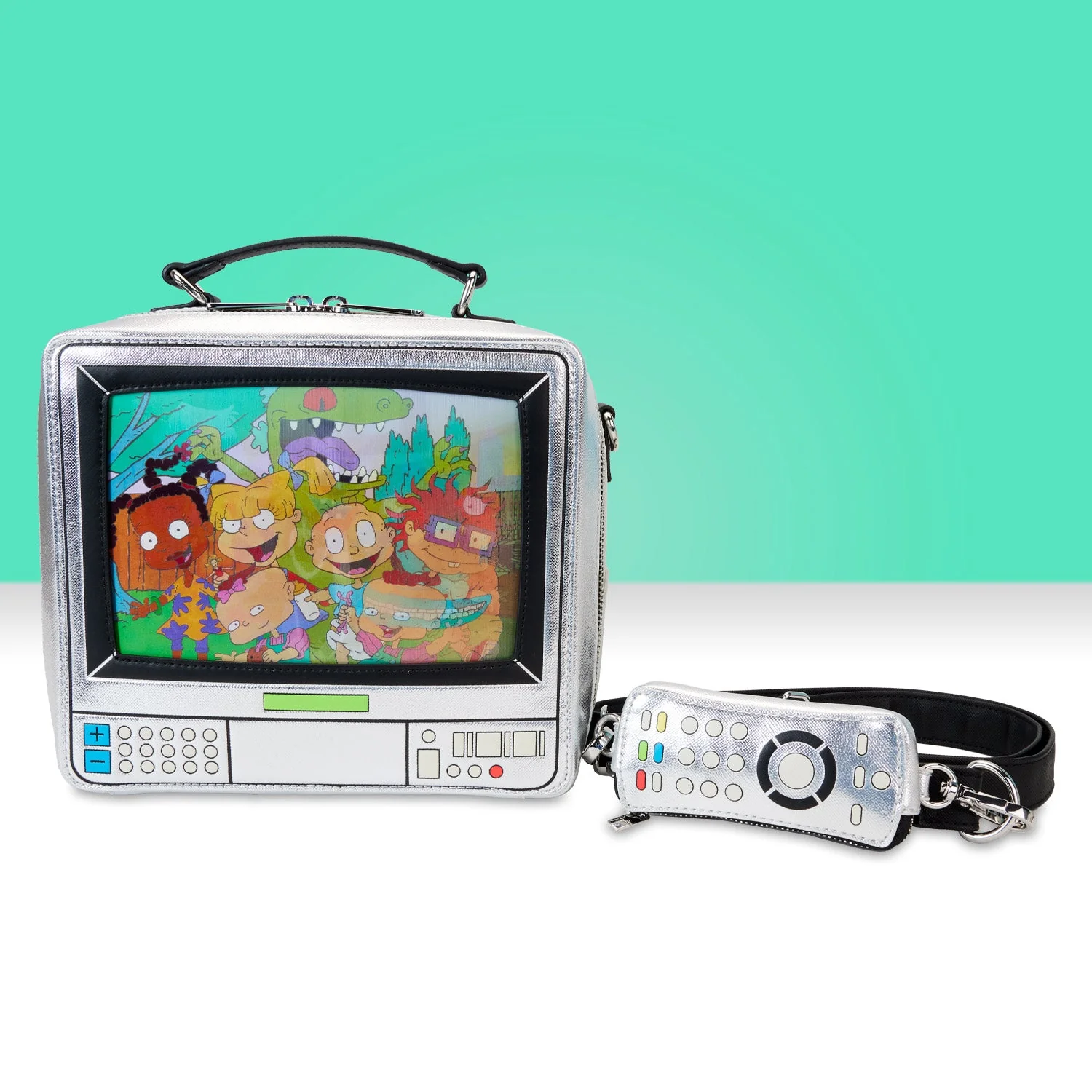 Loungefly x Nickelodeon Retro TV Triple Lenticular Crossbody Bag