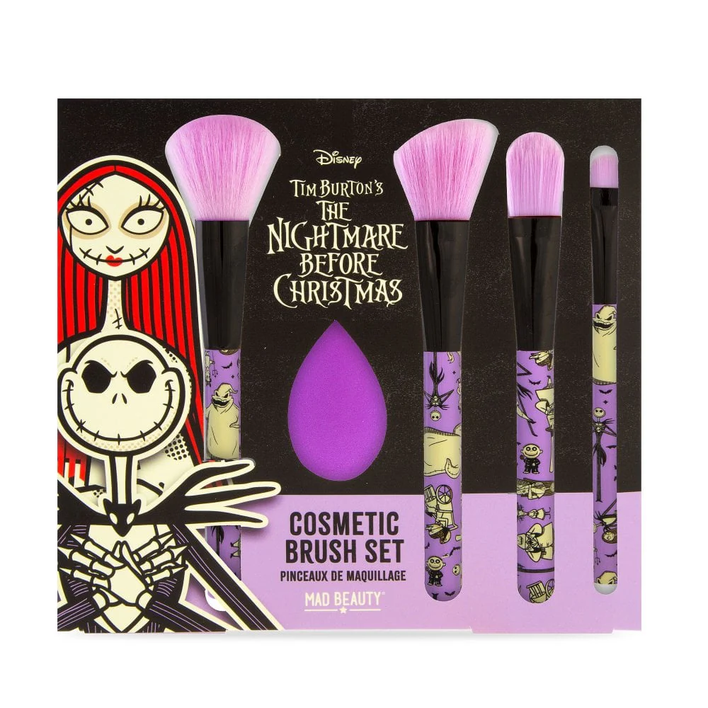 Nightmare Before Christmas Cosmetics Brush Set by Mad Beauty