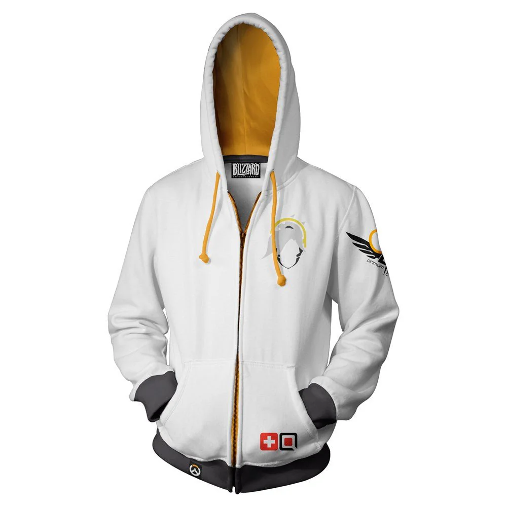 Overwatch Mercy Zip-Up Hoodie - Image 6