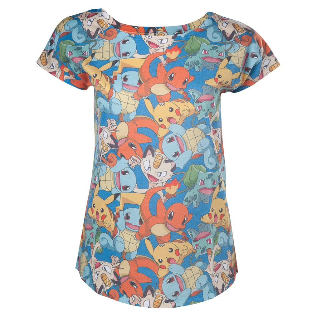 Pokemon Characters All Over Print Ladies T-Shirt - Image 3