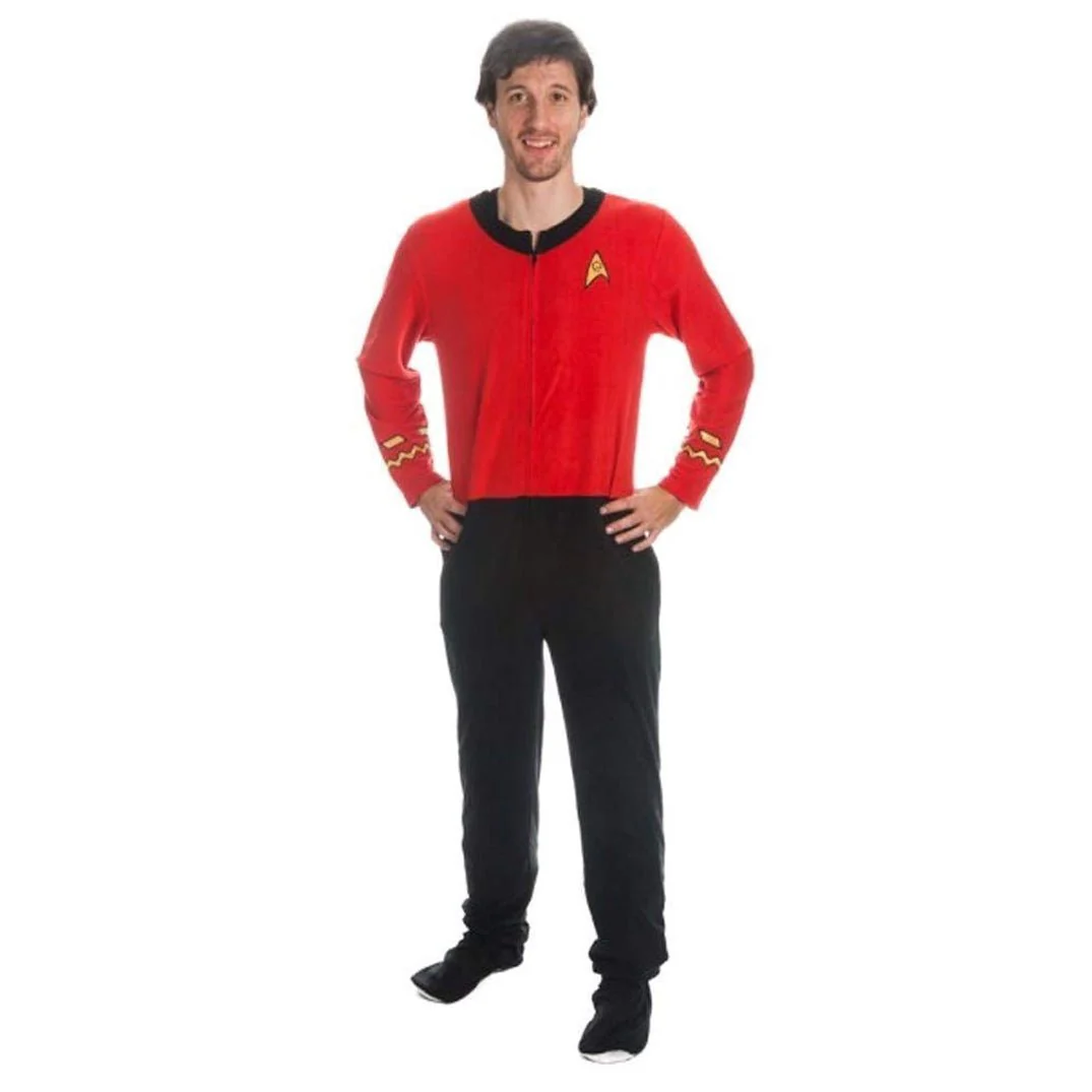 Star Trek TOS Comms Full Length Footed Onesie - Image 2
