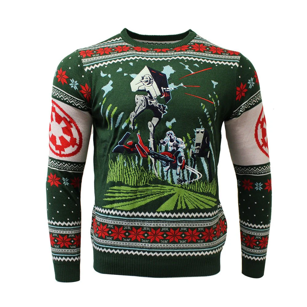 Star Wars Battle of Endor Knitted Christmas Jumper / Sweater - Image 7