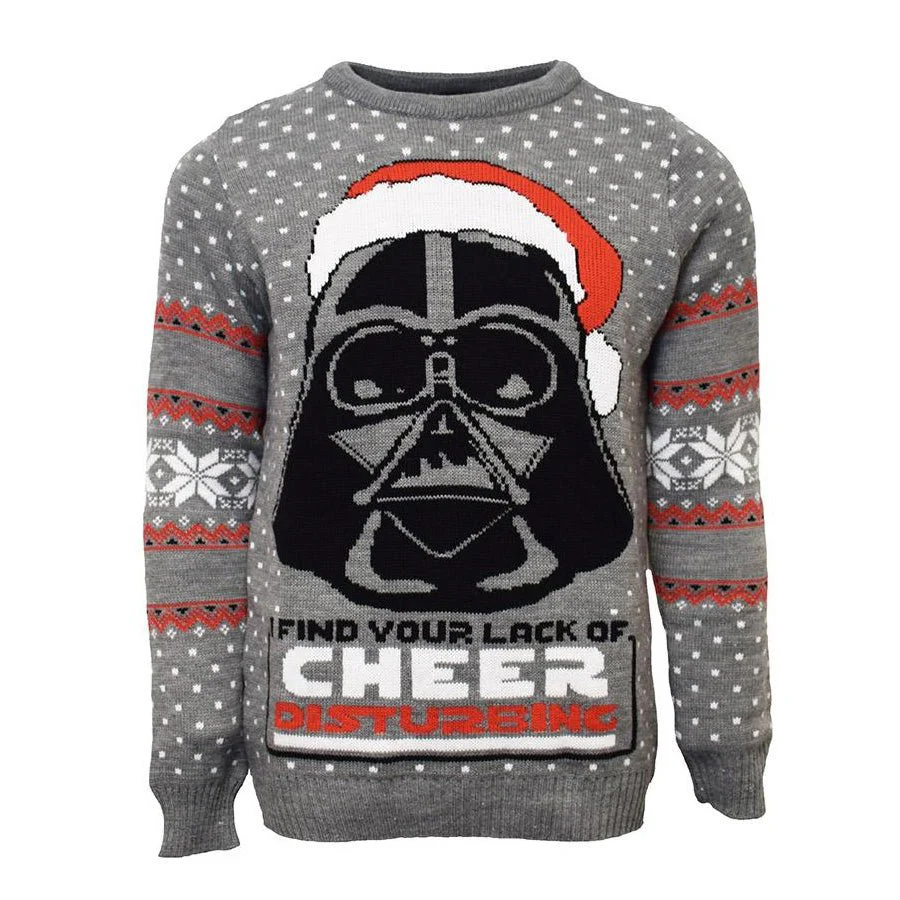Star Wars Darth Vader Knitted Christmas Jumper / Sweater - Image 5