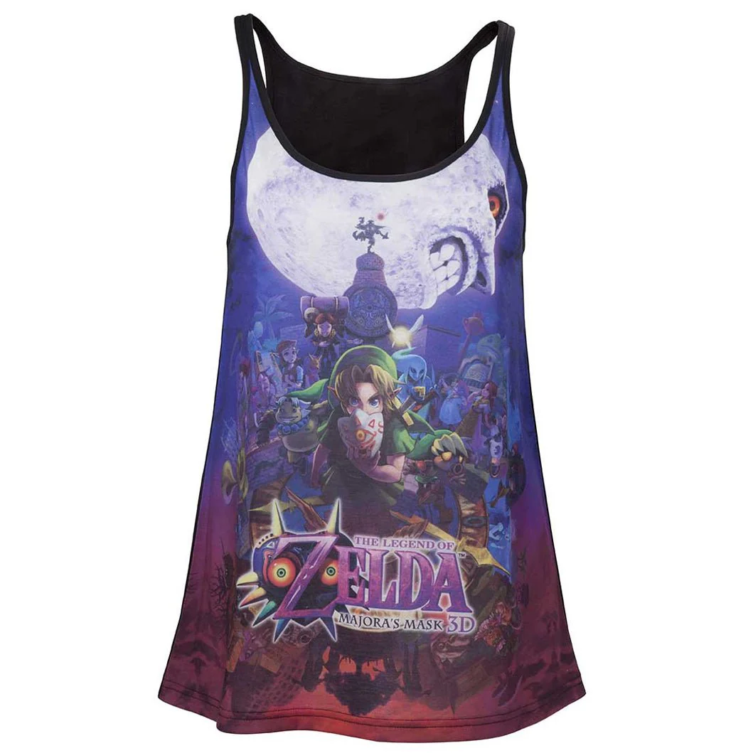 The Legend of Zelda Majoras Mask Ladies Vest Top - Image 3